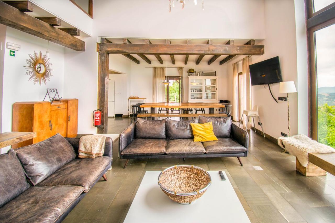 Behin Batean, Espectacular Casa Rural En Pleno Corazon Del Valle Baztan Ziga Exterior foto