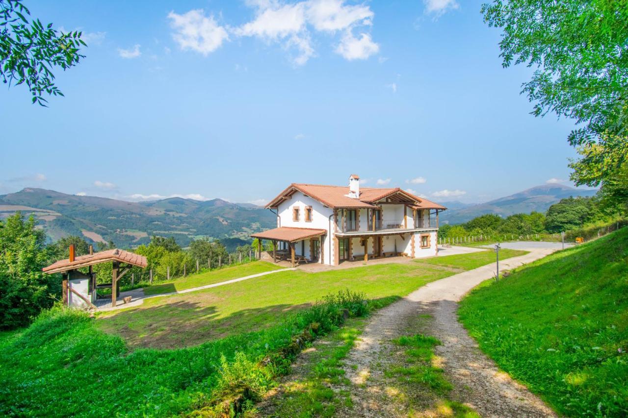 Behin Batean, Espectacular Casa Rural En Pleno Corazon Del Valle Baztan Ziga Exterior foto